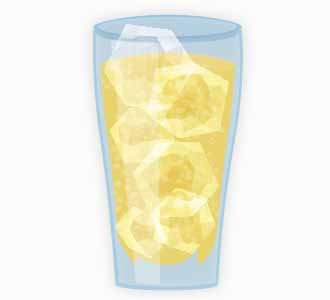 野草酵素+ハイボールのイラスト